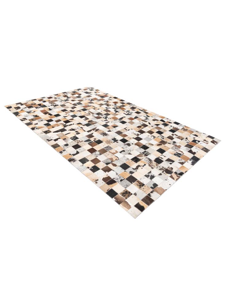 Detail image of  5' x 7' 10 Cowhide Stocks Rug