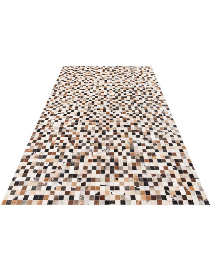 Detail image of  5' x 7' 9 Cowhide Stocks Rug