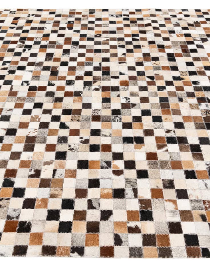 Detail image of  5' x 7' 9 Cowhide Stocks Rug