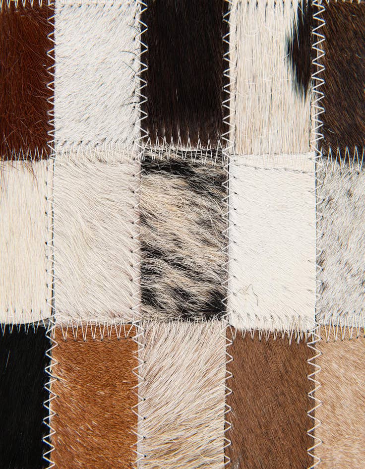 Detail image of  5' x 7' 9 Cowhide Stocks Rug