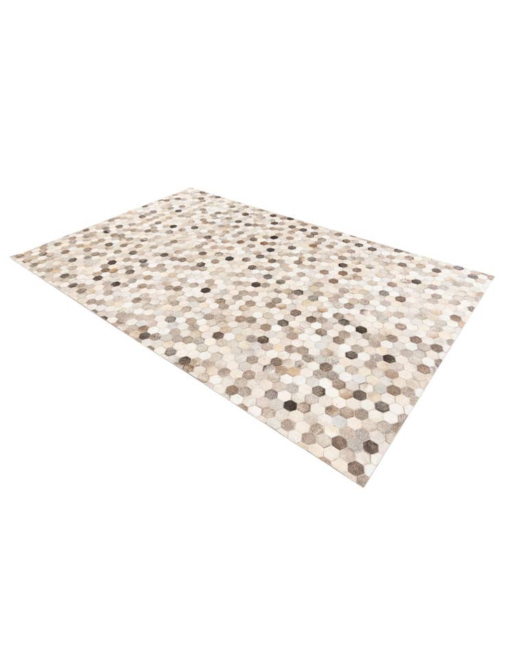 Detail image of  5' 1 x 8' Cowhide Stocks Rug