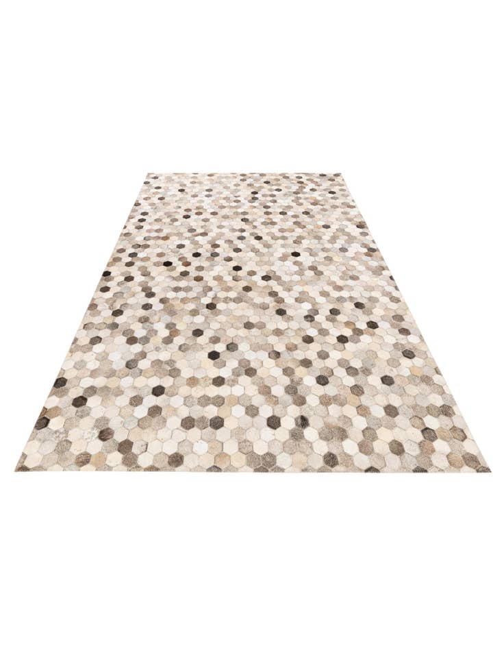 Detail image of  5' 1 x 8' Cowhide Stocks Rug