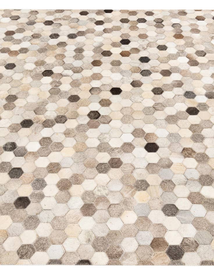 Detail image of  5' 1 x 8' Cowhide Stocks Rug