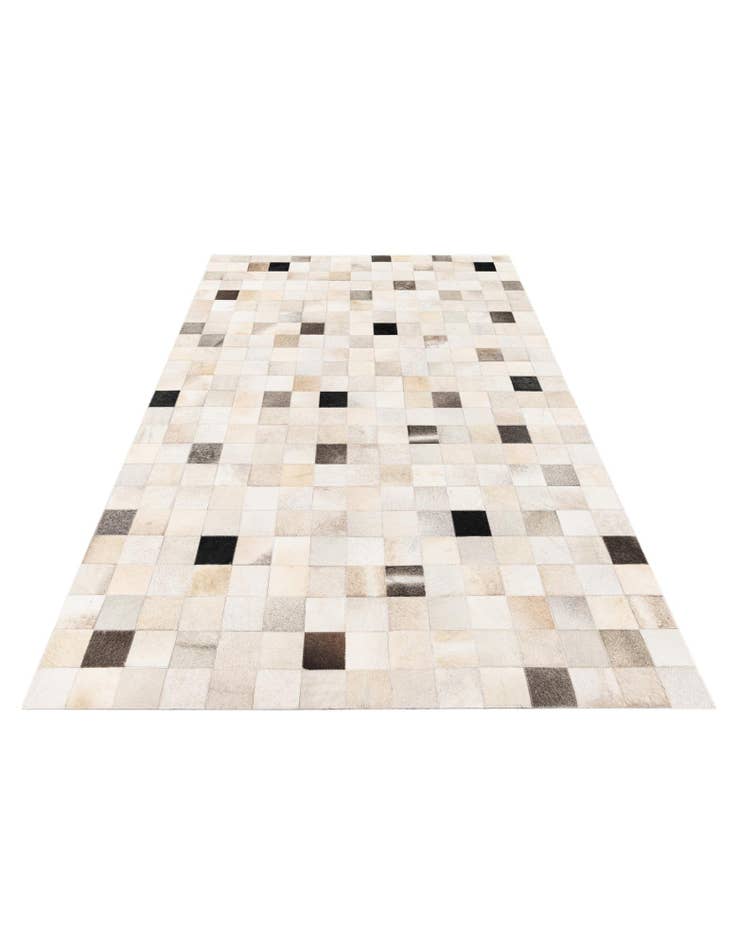 Detail image of  5' x 8' Cowhide Stocks Rug