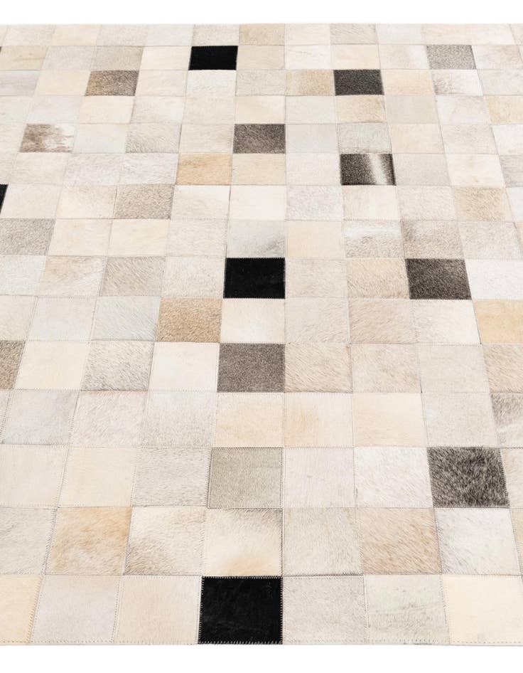 Detail image of  5' x 8' Cowhide Stocks Rug