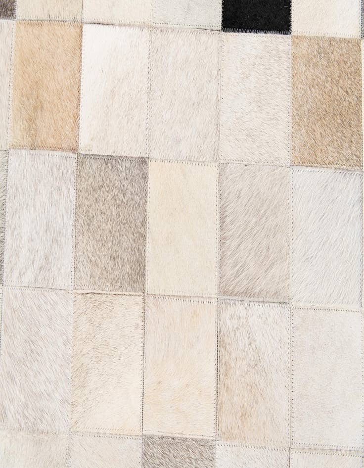 Detail image of  5' x 8' Cowhide Stocks Rug