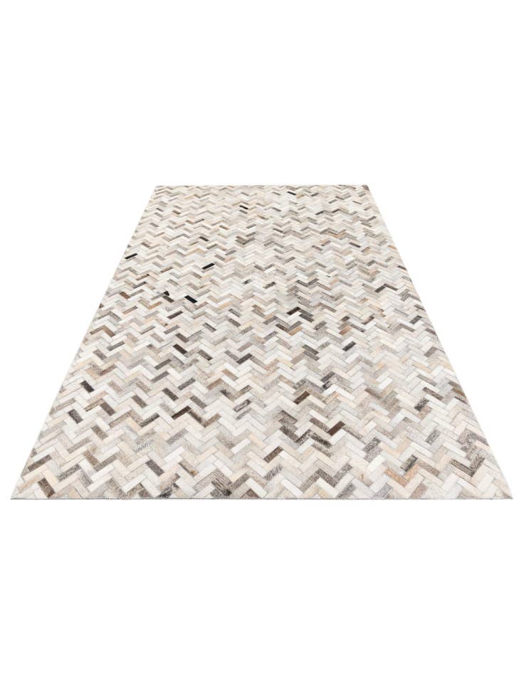 Detail image of  5' x 7' 11 Cowhide Stocks Rug