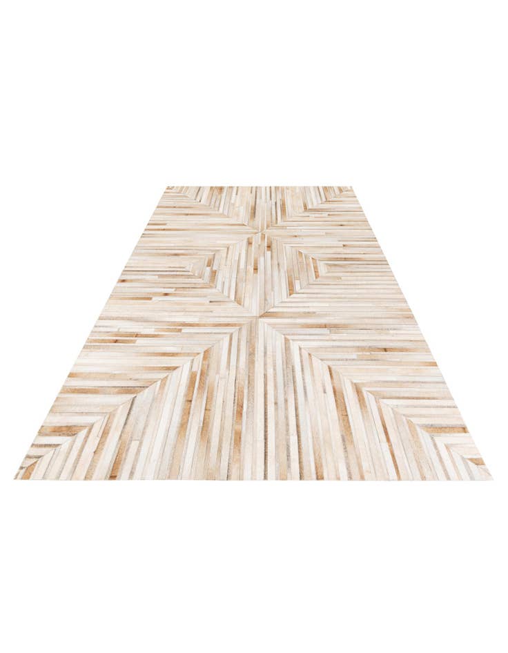 Detail image of  5' x 8' Cowhide Stocks Rug