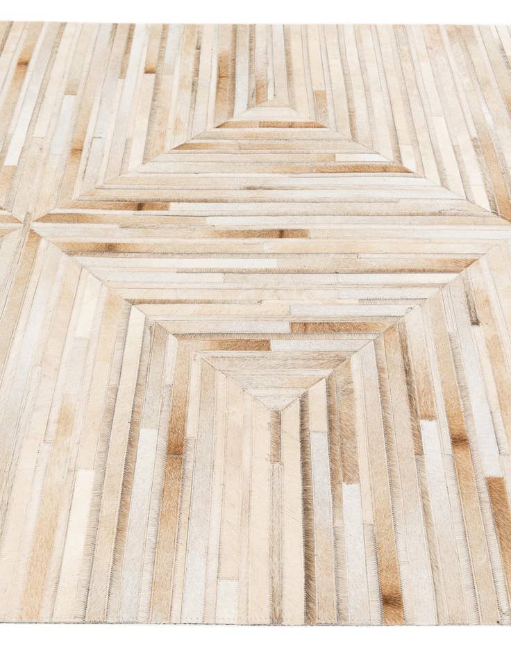 Detail image of  5' x 8' Cowhide Stocks Rug