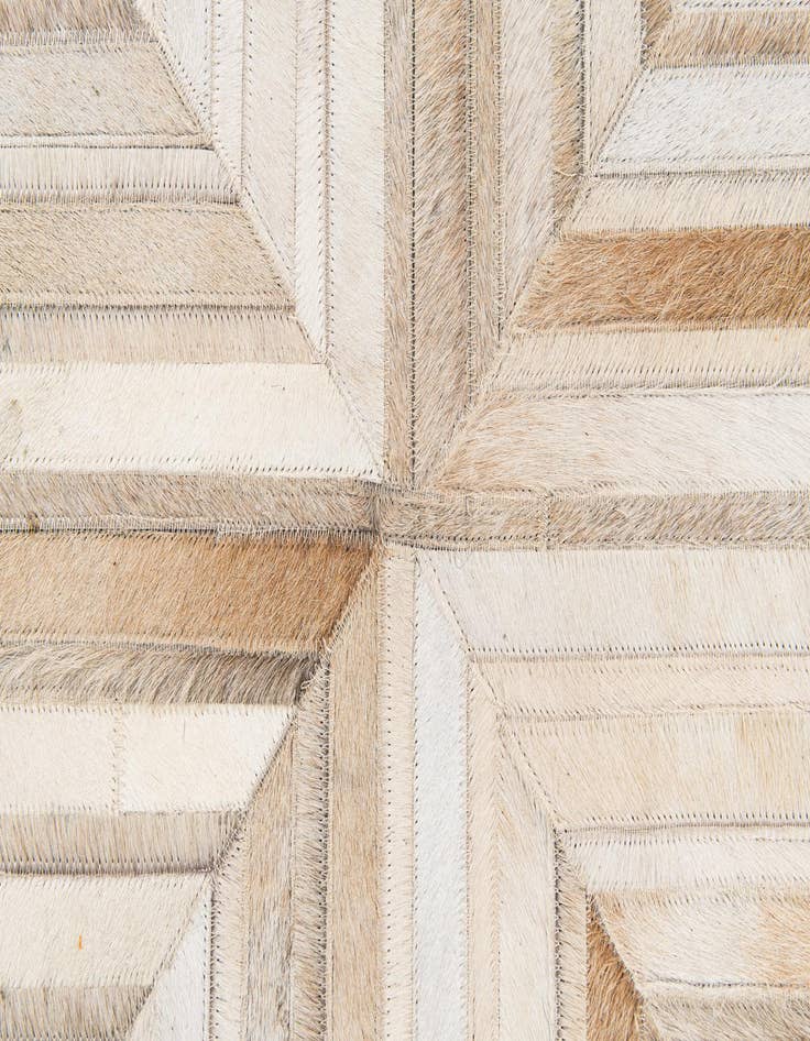 Detail image of  5' x 8' Cowhide Stocks Rug