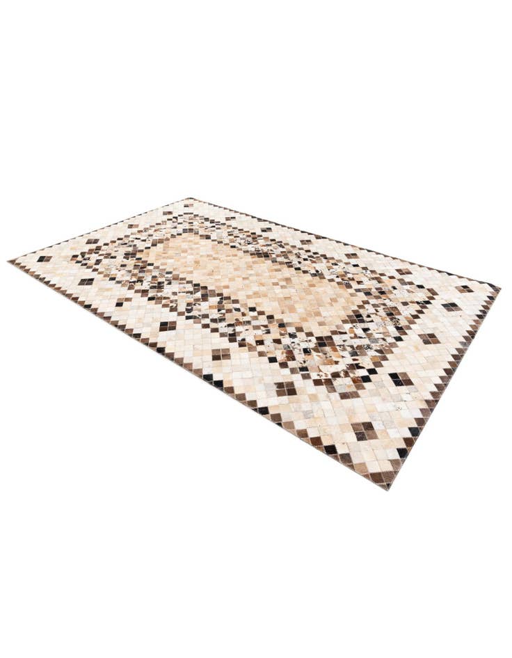 Detail image of  5' x 7' 10 Cowhide Stocks Rug