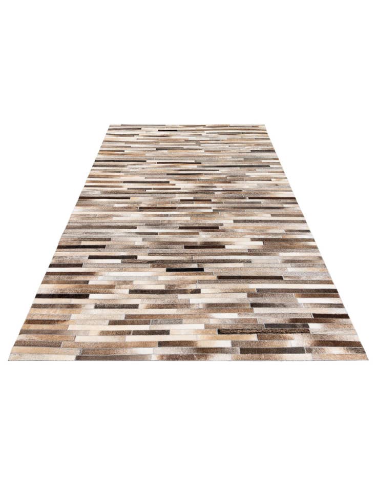 Detail image of  5' 1 x 8' Cowhide Stocks Rug