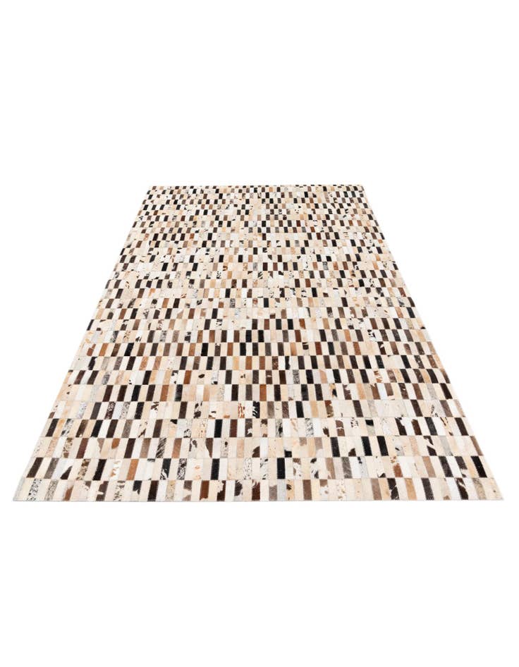 Detail image of  5' x 7' 9 Cowhide Stocks Rug