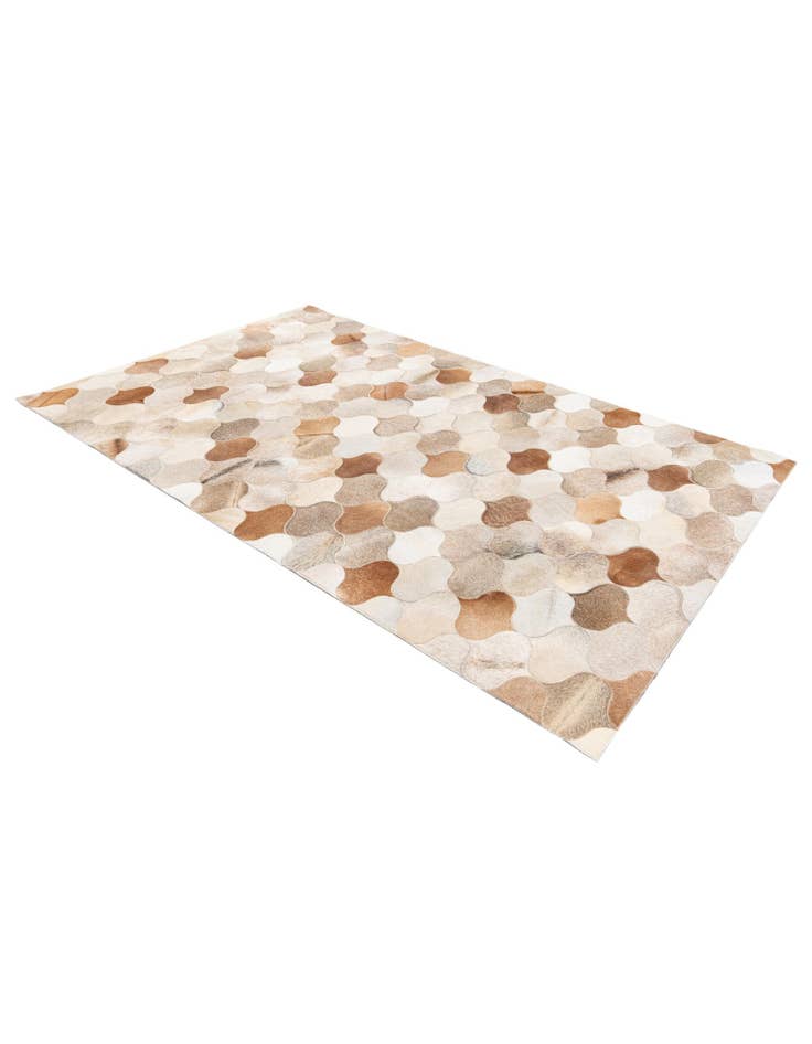 Detail image of  5' x 8' Cowhide Stocks Rug