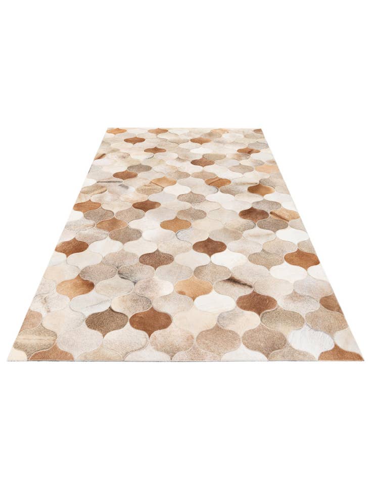 Detail image of  5' x 8' Cowhide Stocks Rug