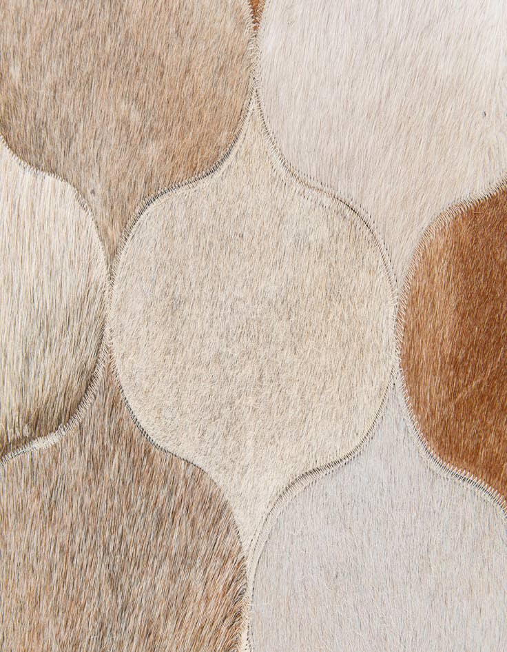 Detail image of  5' x 8' Cowhide Stocks Rug