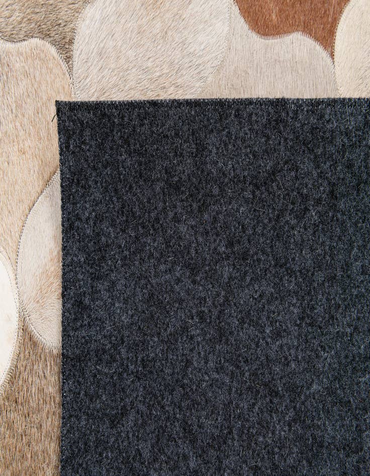 Detail image of  5' x 8' Cowhide Stocks Rug