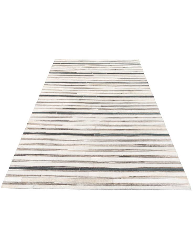 Detail image of  5' 1 x 7' 10 Cowhide Stocks Rug