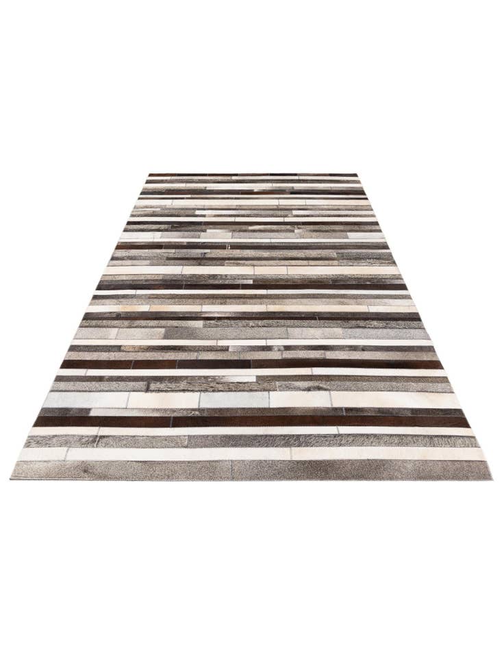 Detail image of  5' 1 x 8' Cowhide Stocks Rug