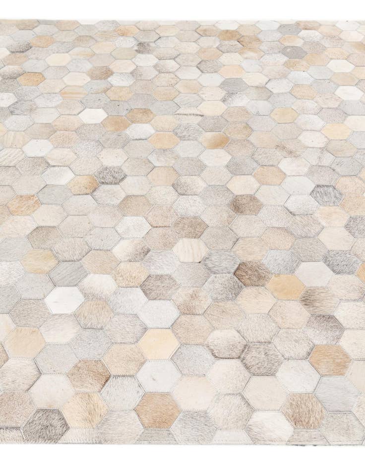 Detail image of  5' x 8' Cowhide Stocks Rug