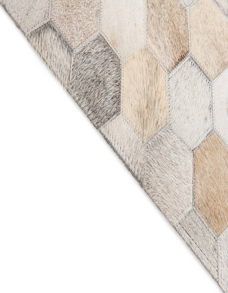 Detail image of  5' x 8' Cowhide Stocks Rug
