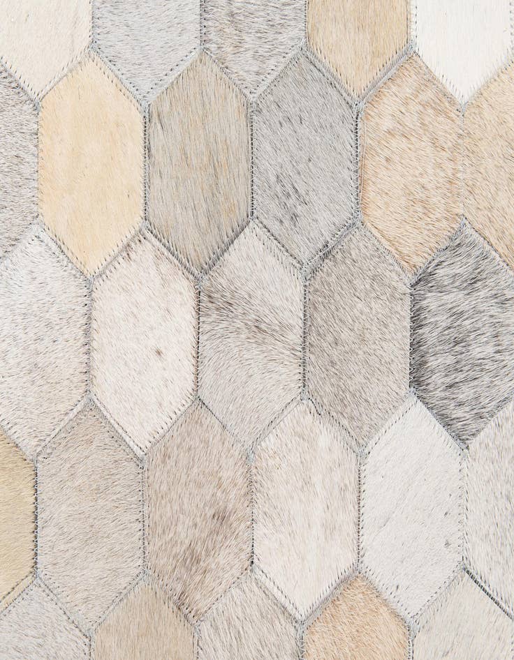 Detail image of  5' x 8' Cowhide Stocks Rug