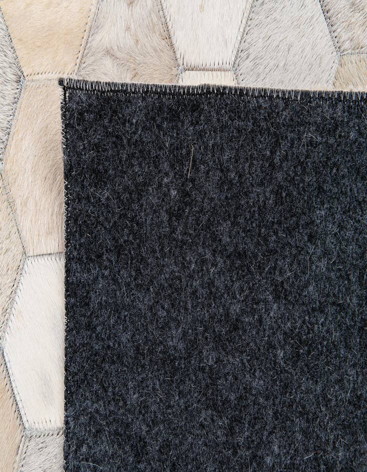 Detail image of  5' x 8' Cowhide Stocks Rug