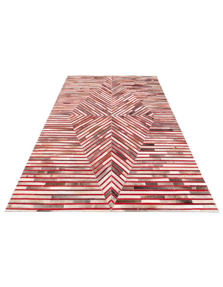 Detail image of  5' 1 x 7' 11 Cowhide Stocks Rug