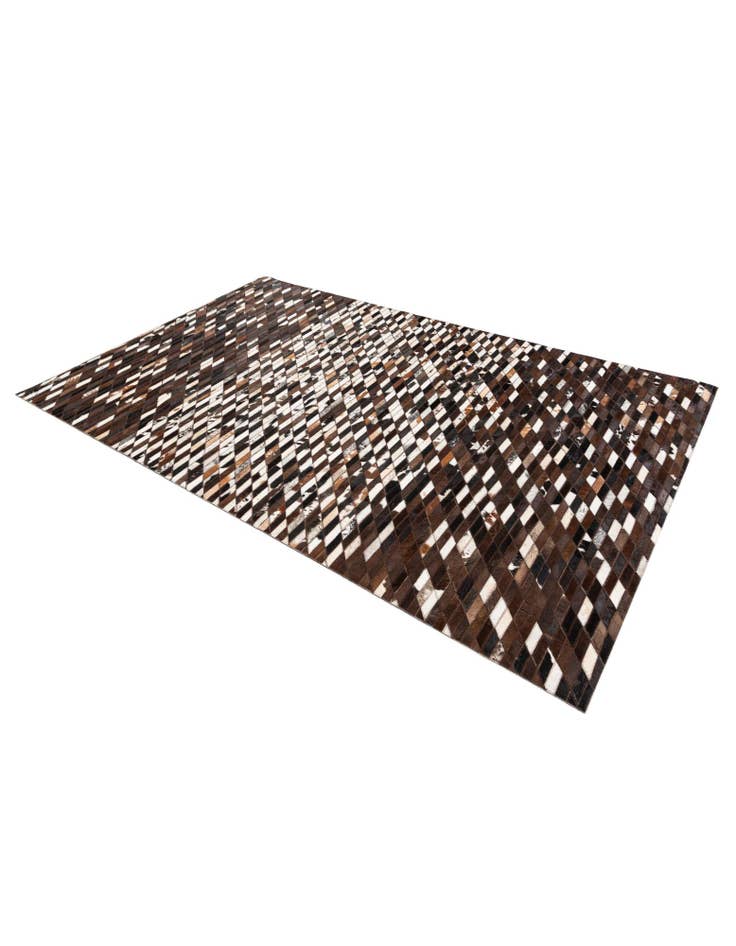 Detail image of  5' x 7' 11 Cowhide Stocks Rug