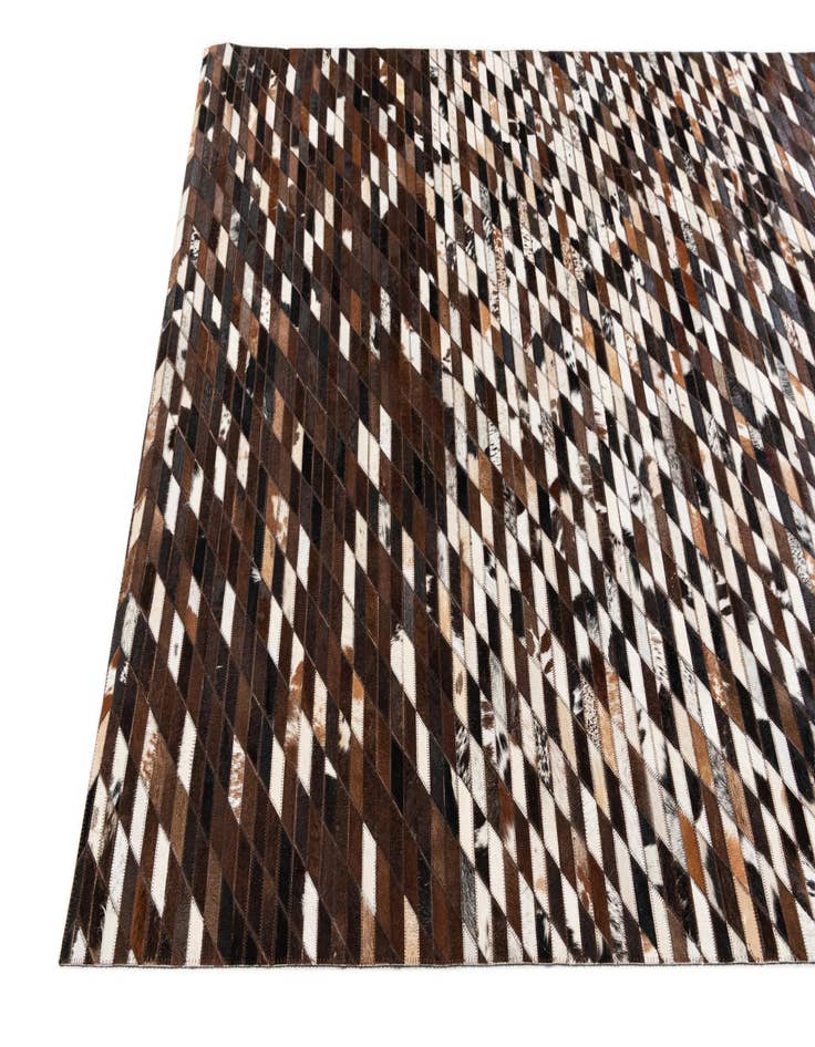 Detail image of  5' x 7' 11 Cowhide Stocks Rug