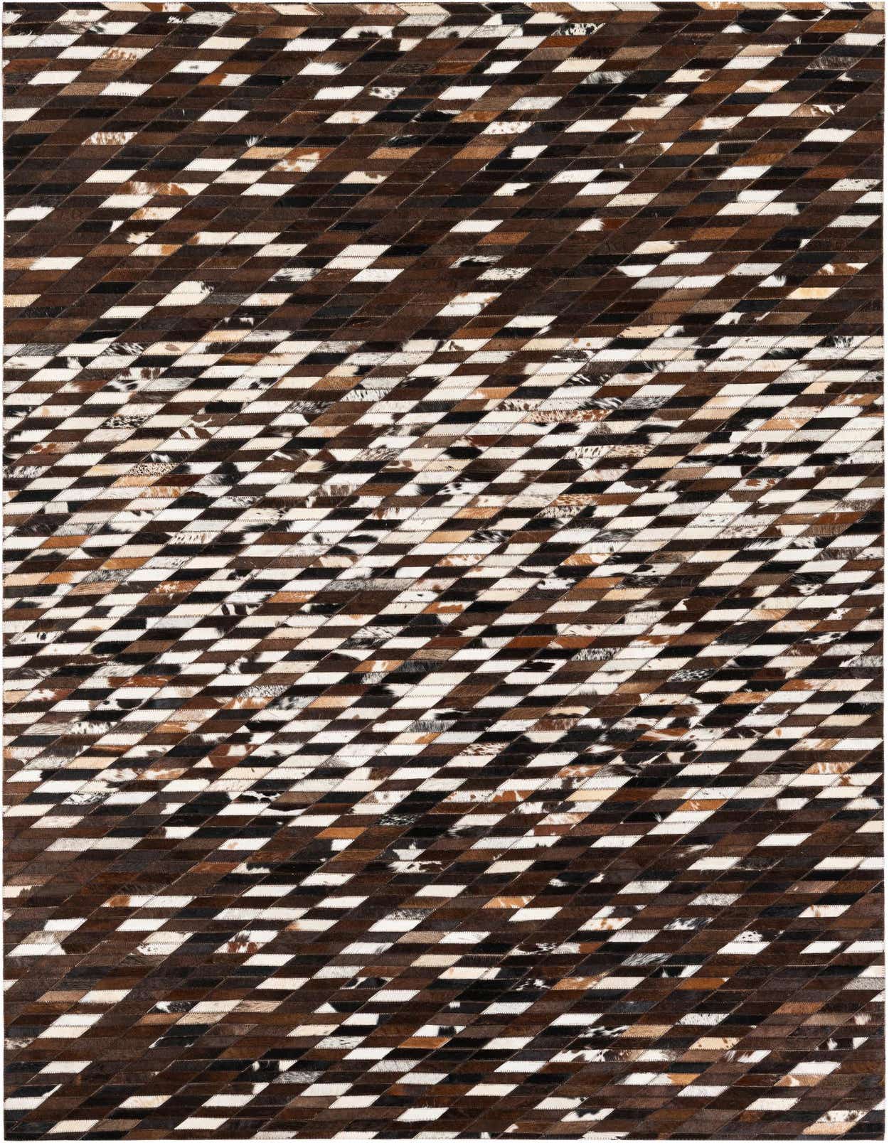 Primary image  5' x 7' 11 Cowhide Stocks Rug