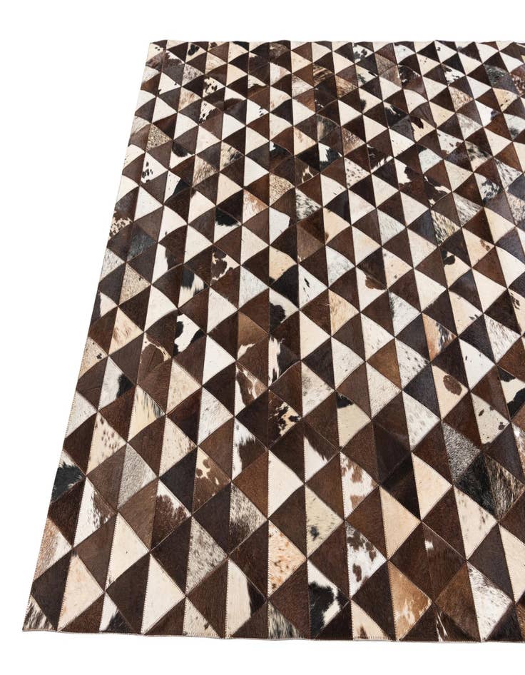 Detail image of  5' x 8' Cowhide Stocks Rug