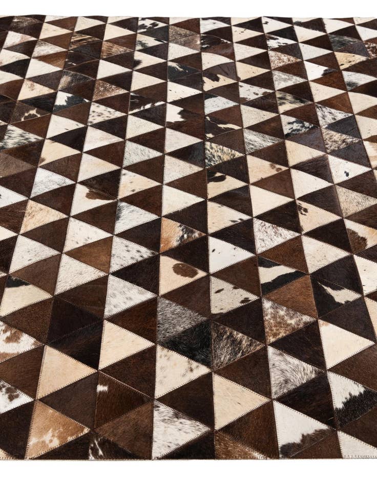 Detail image of  5' x 8' Cowhide Stocks Rug