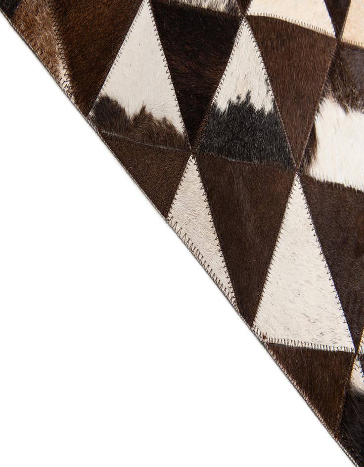 Detail image of  5' x 8' Cowhide Stocks Rug
