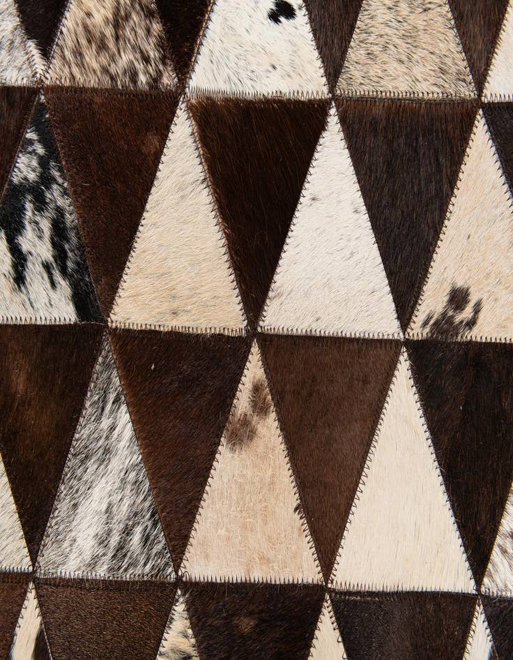 Detail image of  5' x 8' Cowhide Stocks Rug