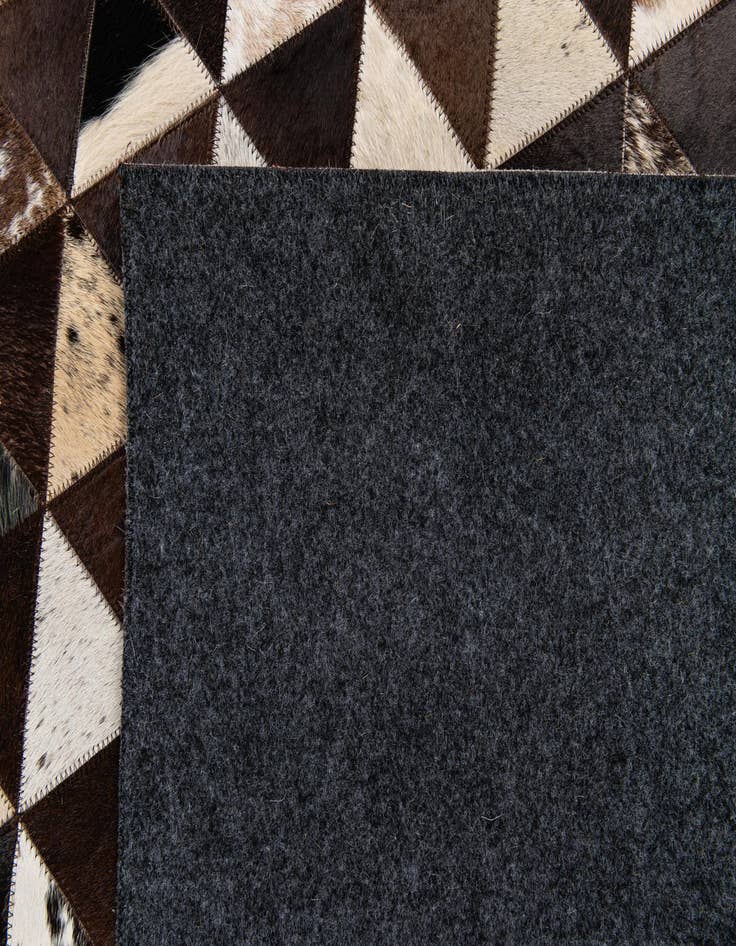 Detail image of  5' x 8' Cowhide Stocks Rug