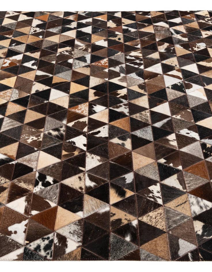 Detail image of  5' x 8' 1 Cowhide Stocks Rug