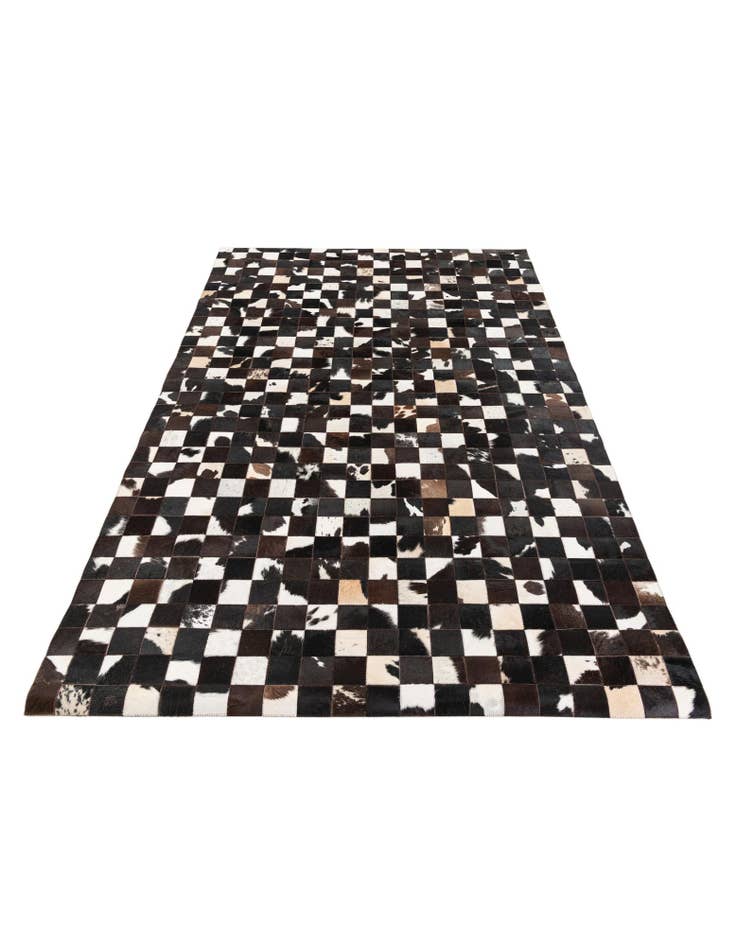 Detail image of  5' x 7' 11 Cowhide Stocks Rug