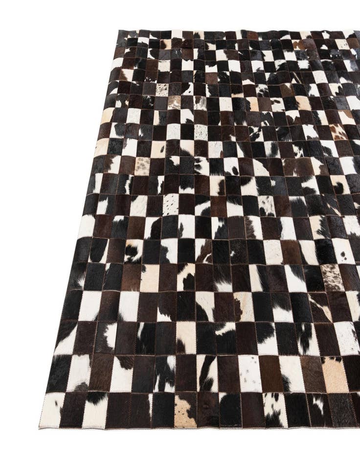 Detail image of  5' x 7' 11 Cowhide Stocks Rug