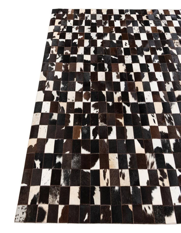 Detail image of  5' x 7' 11 Cowhide Stocks Rug