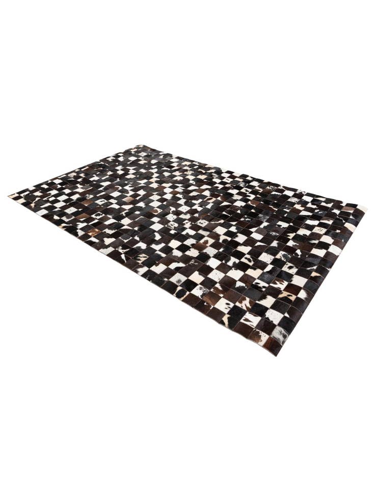 Detail image of  5' 1 x 8' Cowhide Stocks Rug