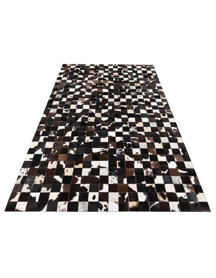 Detail image of  5' x 8' Cowhide Stocks Rug