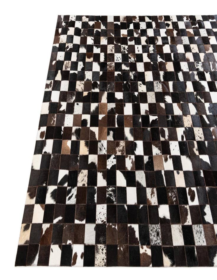 Detail image of  5' x 8' Cowhide Stocks Rug