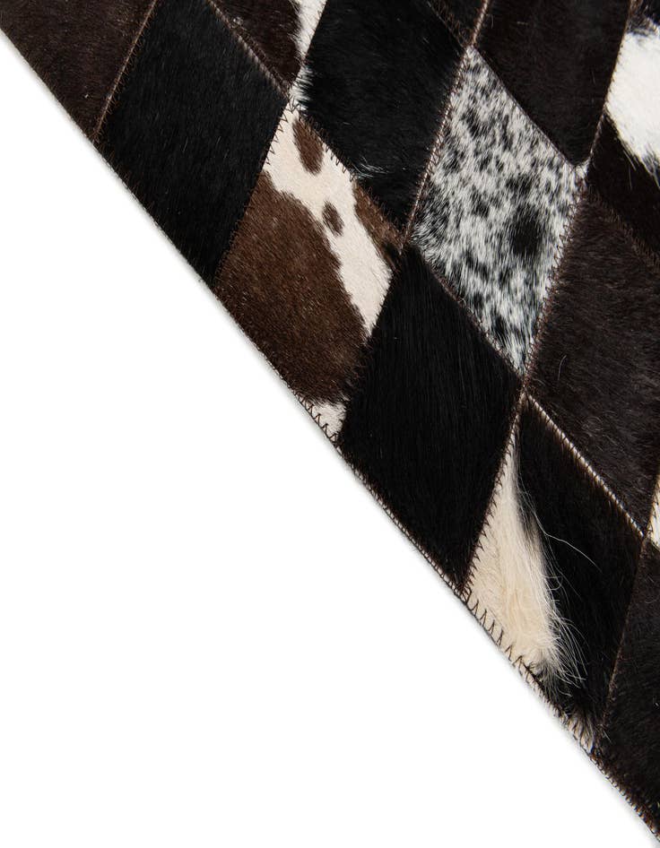 Detail image of  5' x 8' Cowhide Stocks Rug