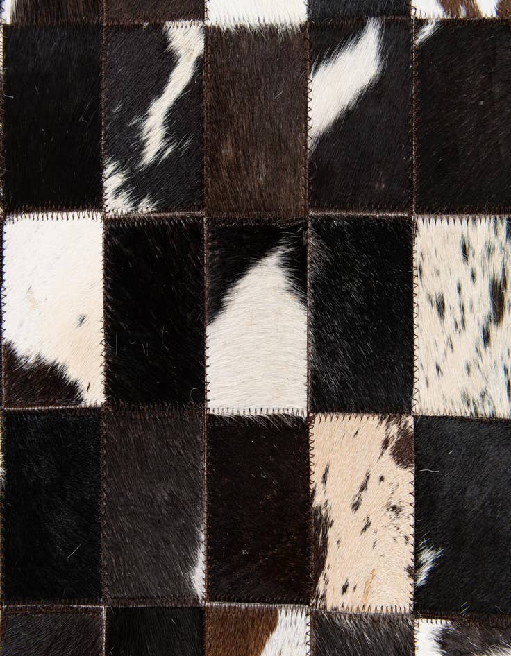 Detail image of  5' x 8' Cowhide Stocks Rug