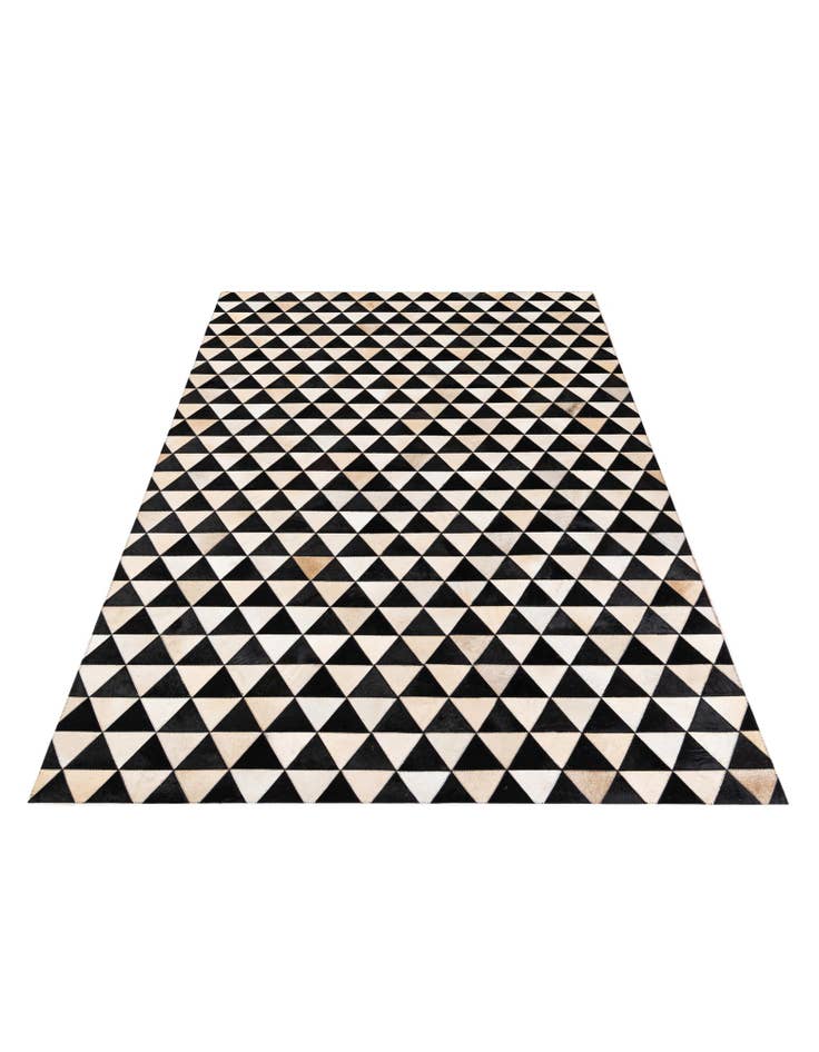 Detail image of  5' 1 x 8' 2 Cowhide Stocks Rug