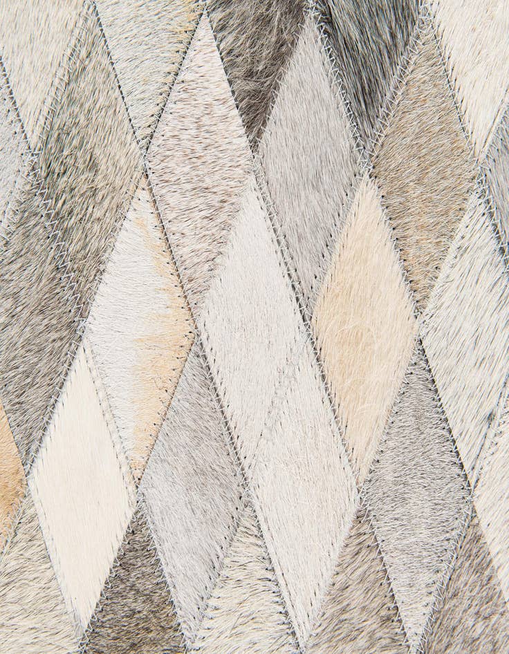 Detail image of  5' 8 x 7' 10 Cowhide Stocks Rug