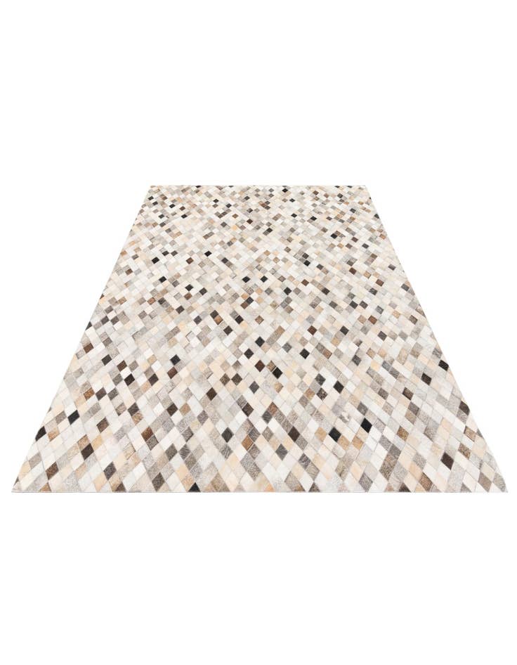 Detail image of  5' 7 x 7' 11 Cowhide Stocks Rug