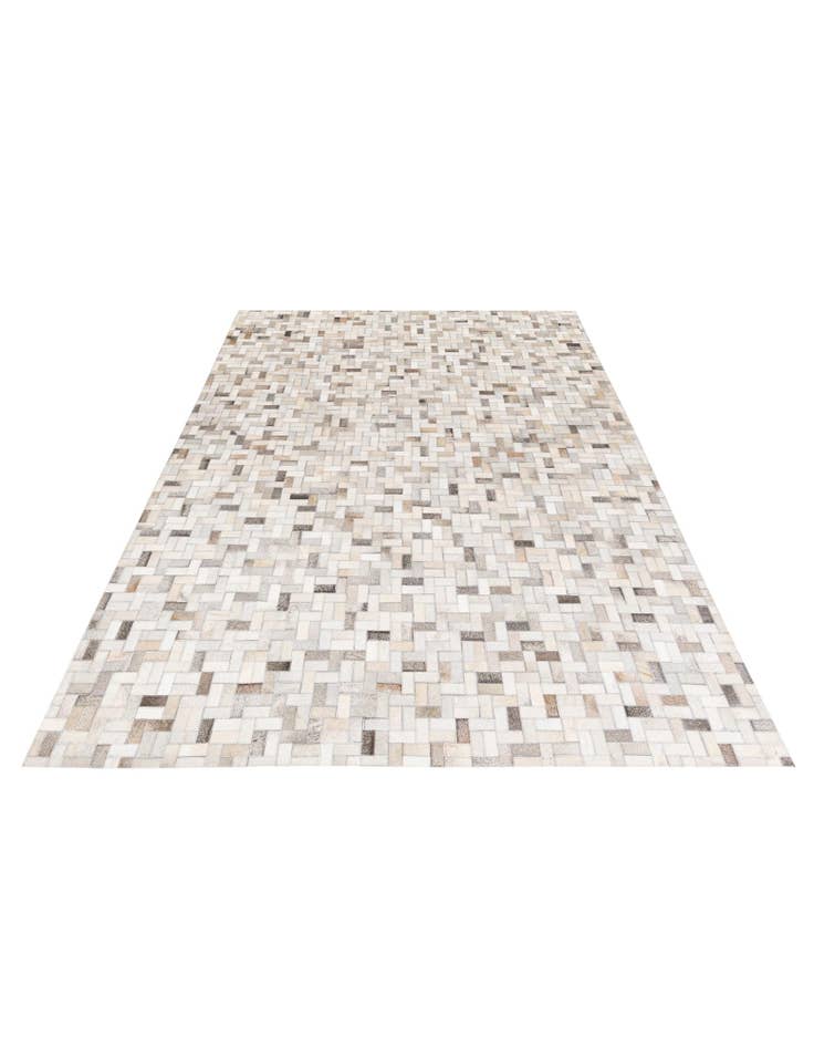 Detail image of  5' 7 x 7' 10 Cowhide Stocks Rug