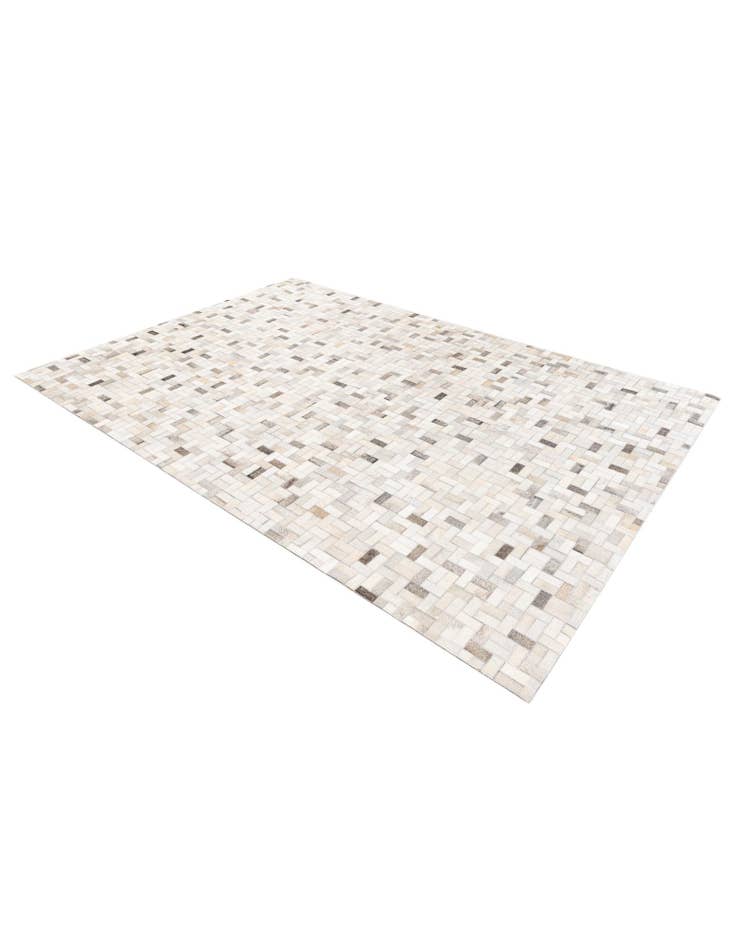 Detail image of  5' 7 x 8' Cowhide Stocks Rug